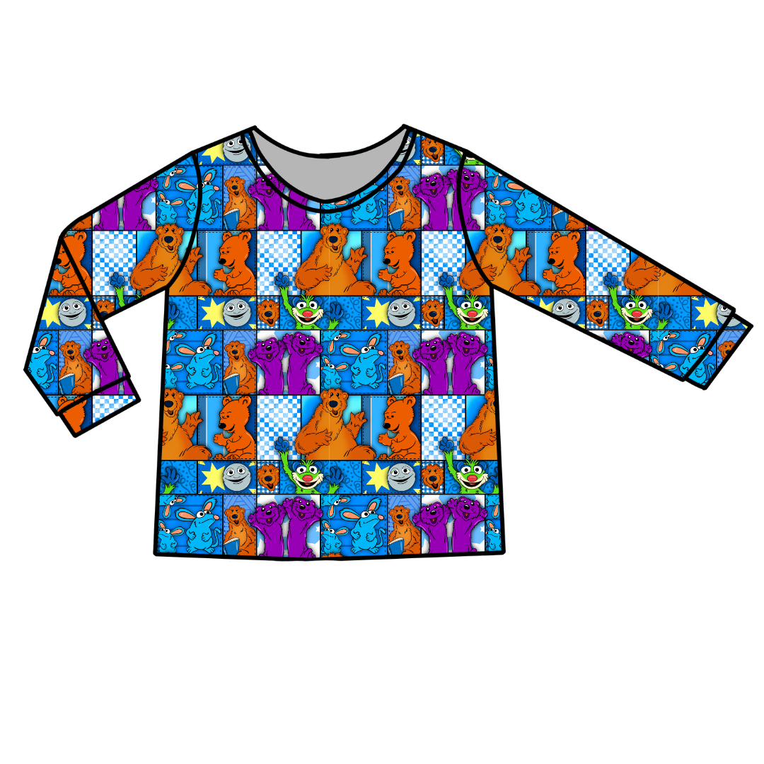 House of Blue Ruby Long Sleeve Bamboo Shirt - Pre Order