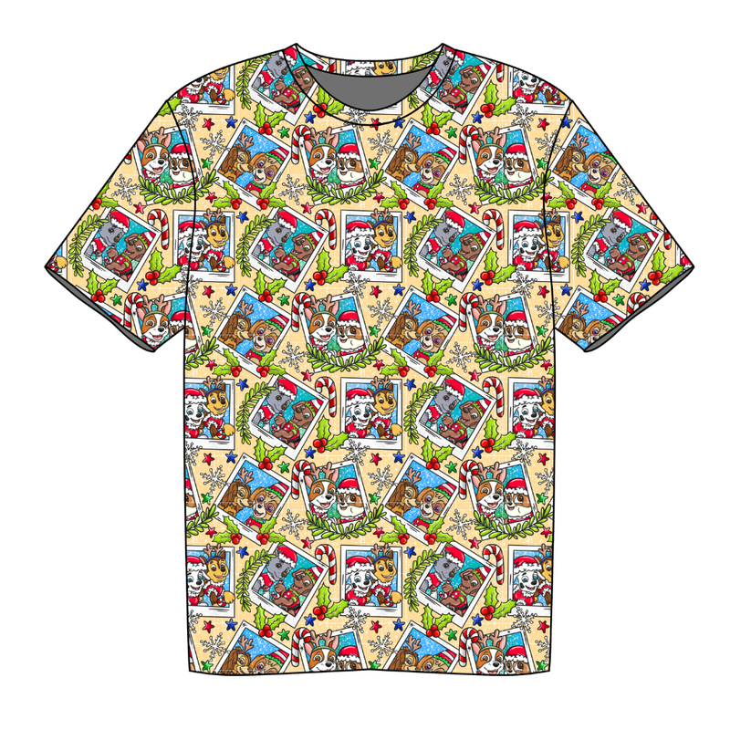 Paws & Claus Short Sleeve Shirt - Knit - Pre Order - Christmas Special