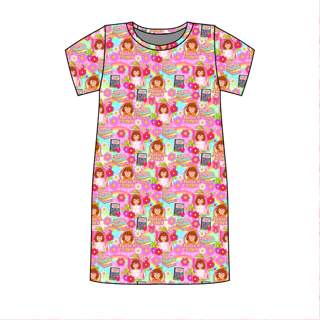 B is for Poppy Oversized Sleep Shirt Bamboo - Pre Order