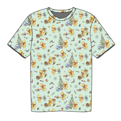 Woodland Christmas Wishes Short Sleeve Shirt - Knit - Pre Order - Christmas Special