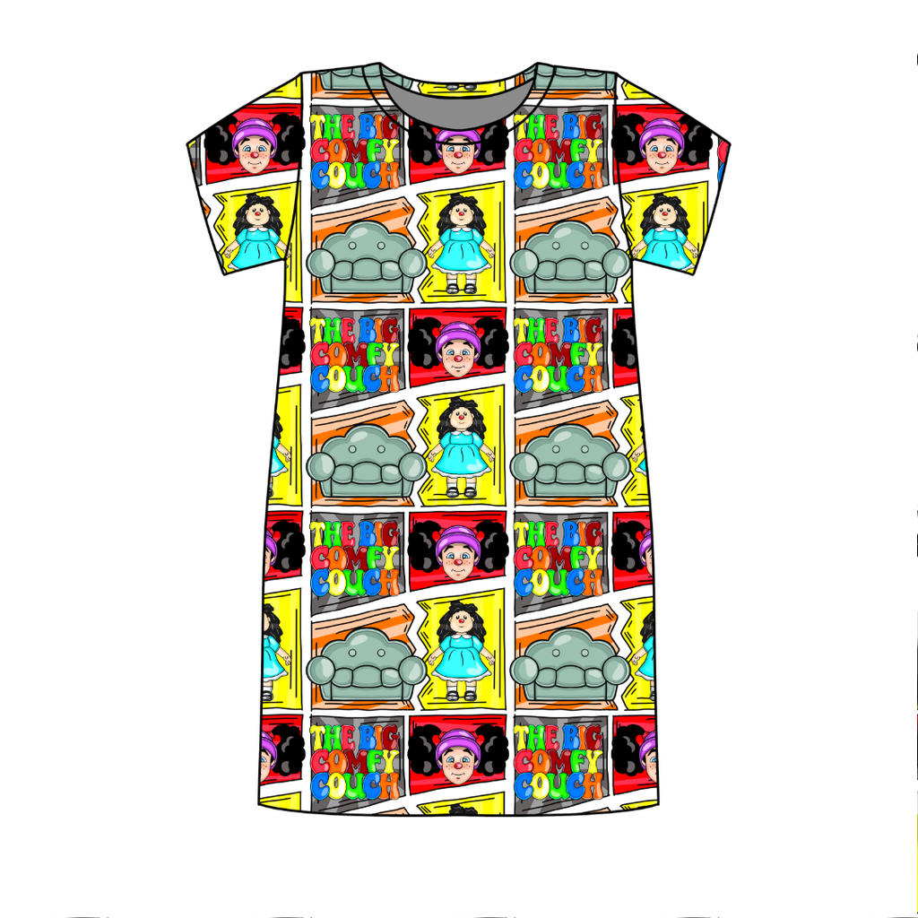 Couch Poppy Oversized Sleep Shirt Bamboo - Pre Order