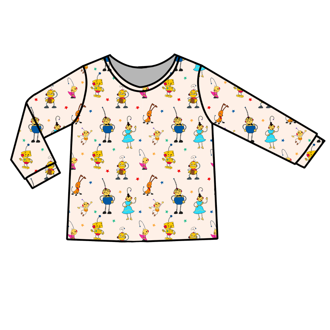Playtime Pals Ruby Long Sleeve Bamboo Shirt - Pre Order