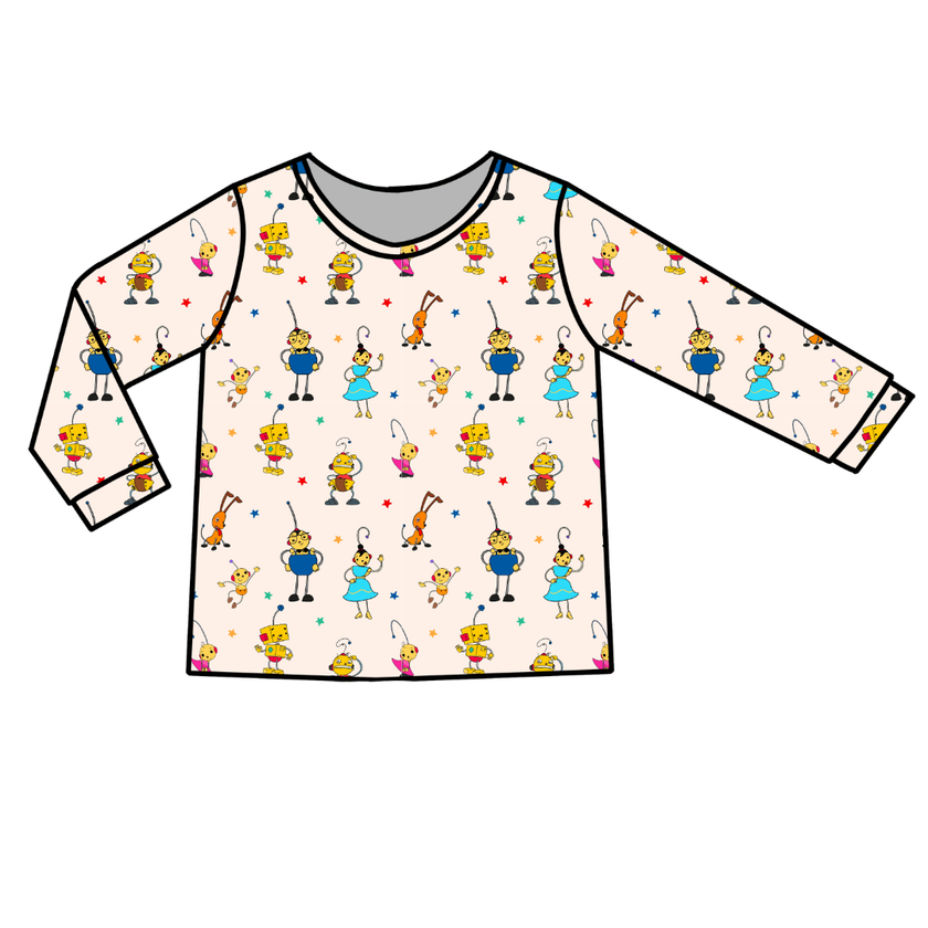 Playtime Pals Ruby Long Sleeve Bamboo Shirt - Pre Order