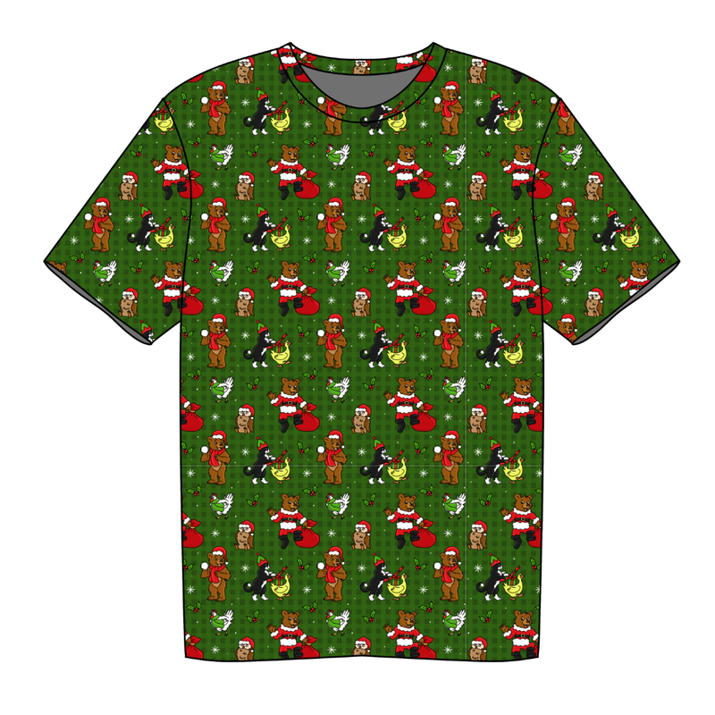 Cozy Cabin Christmas Short Sleeve Shirt - Knit - Pre Order - Christmas Special