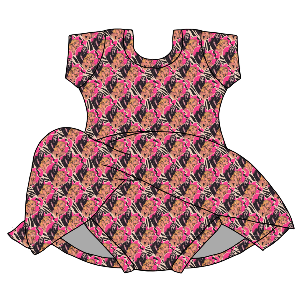 Call After Dark - Chic Short sleeve Skirted Leotard Knit - PRE ORDER