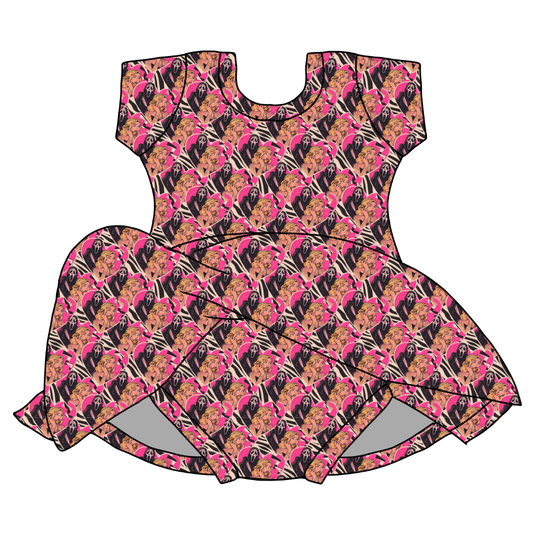 Call After Dark Charming Short Sleeve Skirted Leotard - PRE ORDER