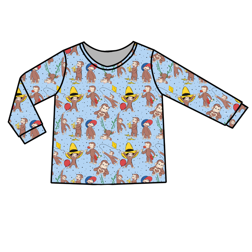 Curious Adventures Ruby Long Sleeve Bamboo Shirt - Pre Order