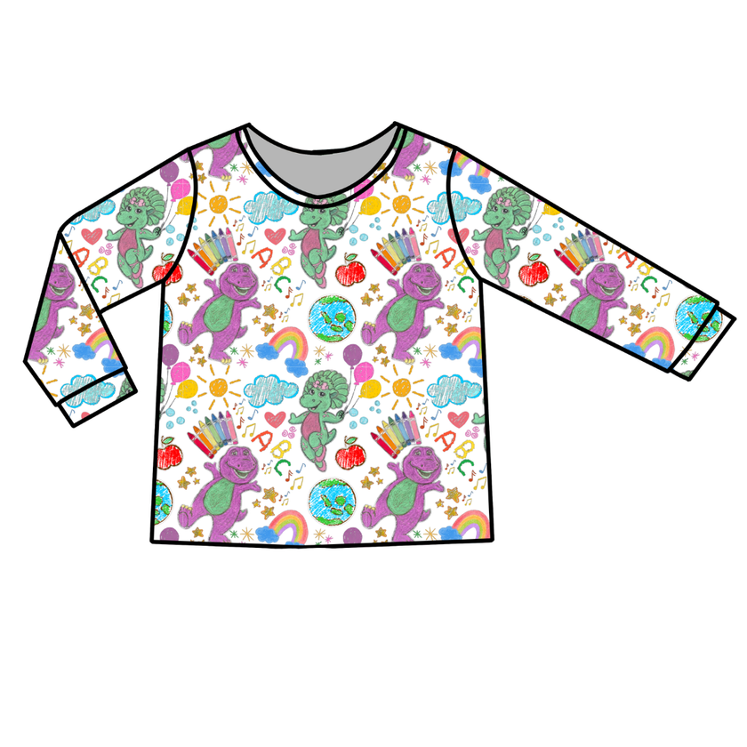 Learning is Magic Ruby Long Sleeve Bamboo Shirt - Pre Order