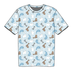 Snowy Sidekicks Short Sleeve Shirt - Knit - Pre Order - Christmas Special