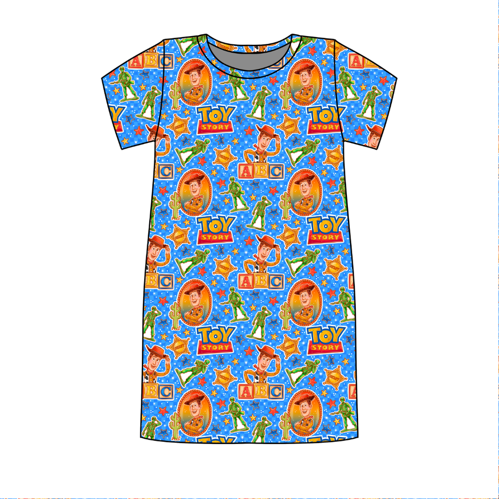 Andy's Toys Poppy Oversized Sleep Shirt Bamboo - Pre Order