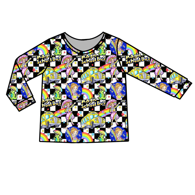 Magic School  Days Ruby Long Sleeve Bamboo Shirt - Pre Order