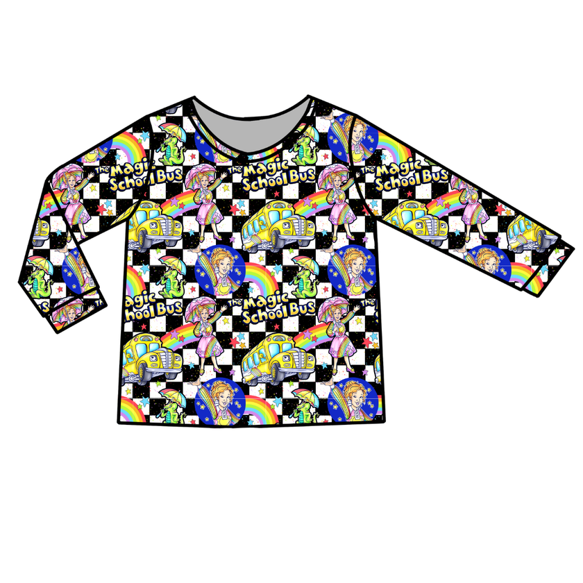 Magic School  Days Ruby Long Sleeve Bamboo Shirt - Pre Order