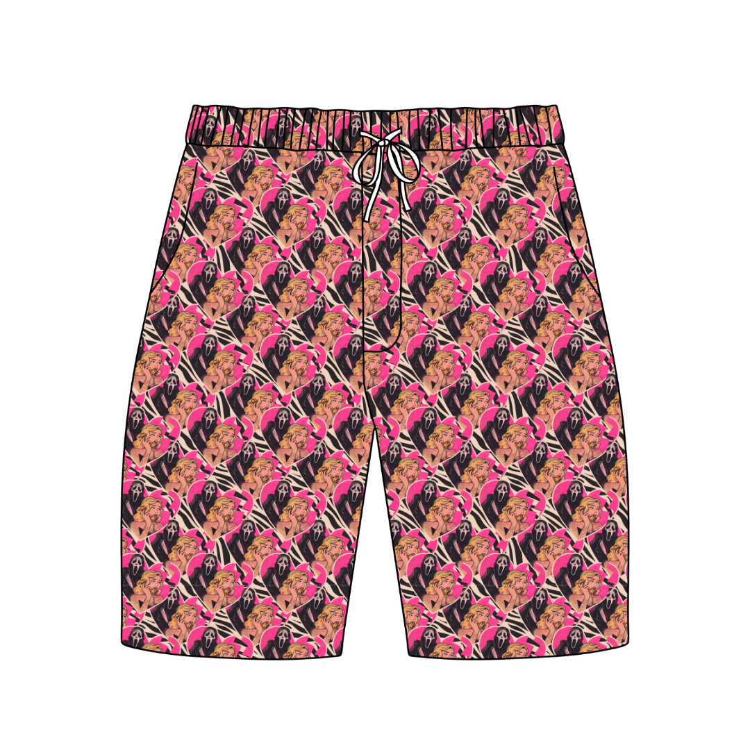 Call After Dark Chill Extended Length Adult Pajama Bamboo Shorts - Pre Order