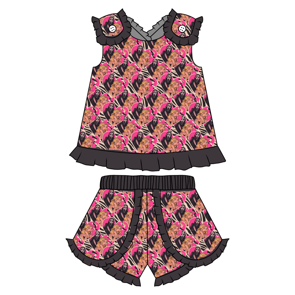 Call After Dark - Evie Tulip Short Set Knit - PRE ORDER