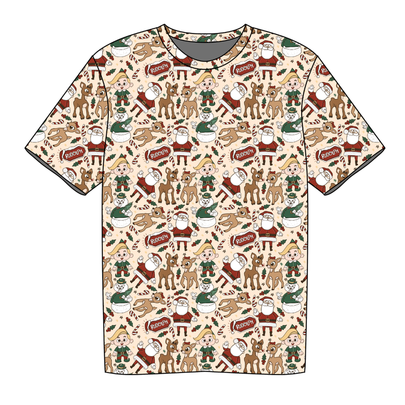 Red Nose Short Sleeve Shirt - Knit - Pre Order - Christmas Special