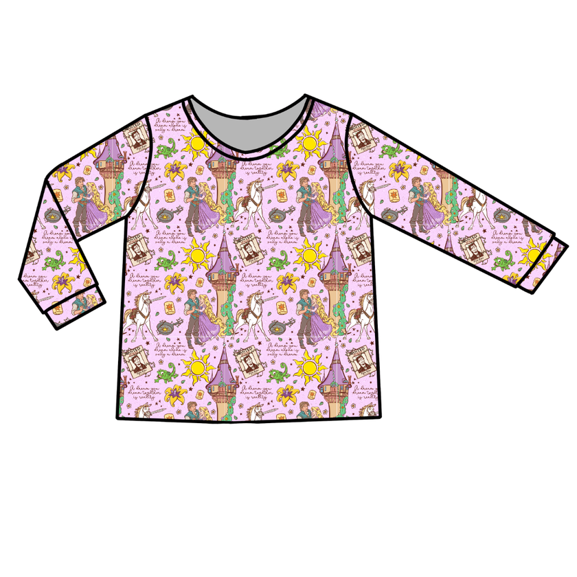 Floating Lights Ruby Long Sleeve Bamboo Shirt - Pre Order
