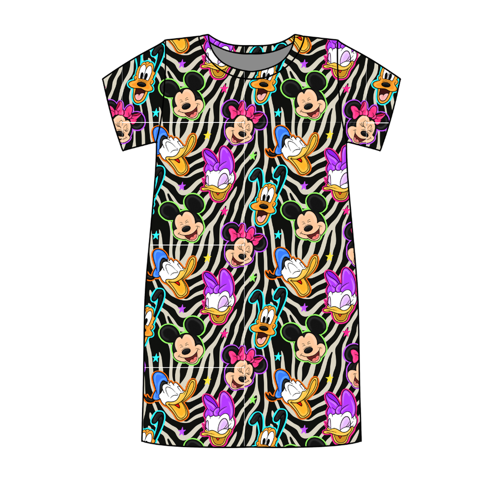 Throwback Crew Poppy Oversized Sleep Shirt Bamboo - Pre Order