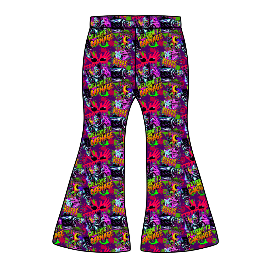 Chaos Carnival Mod Adult Flare Bamboo Pants - Pre Order