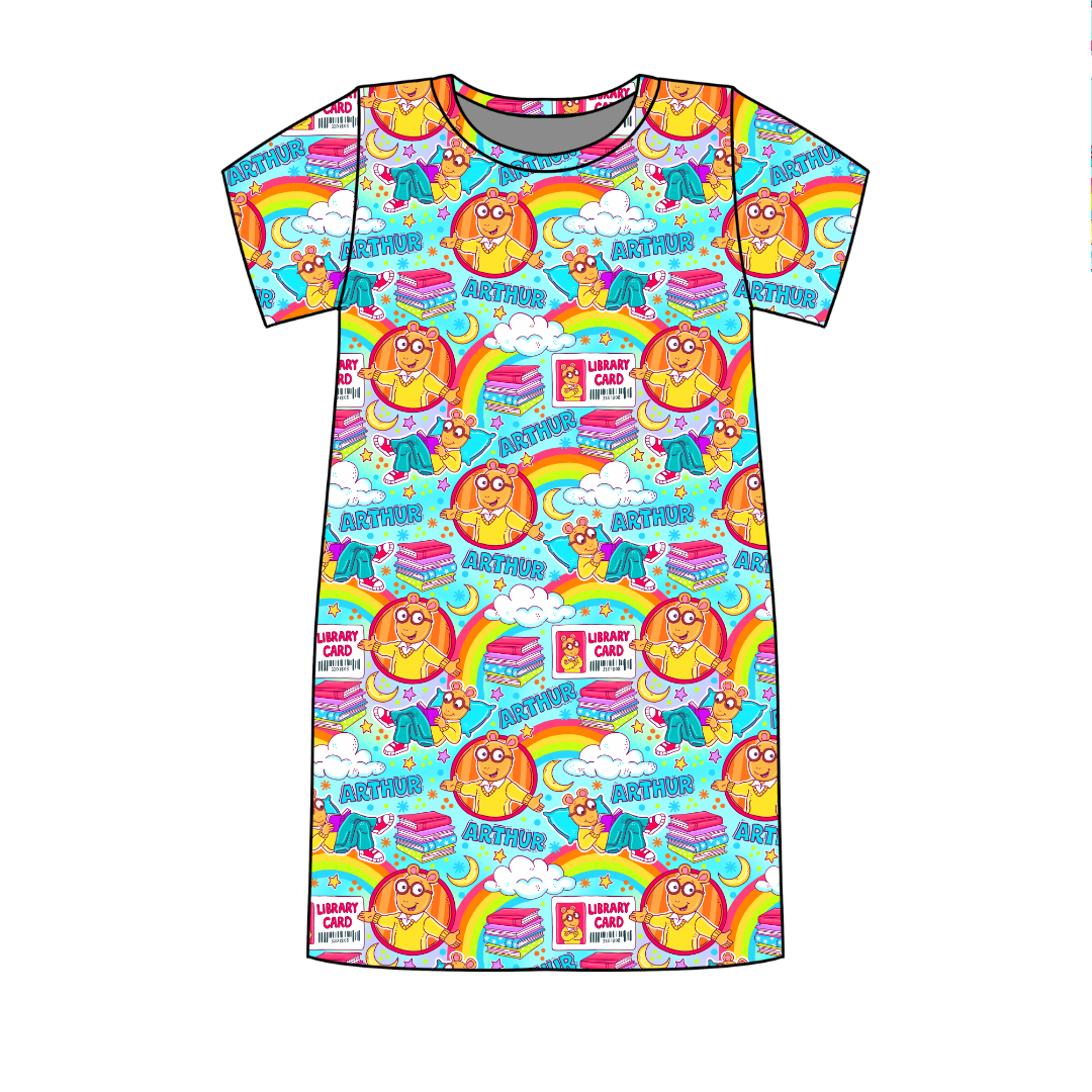Arth Poppy Oversized Sleep Shirt Bamboo - Pre Order