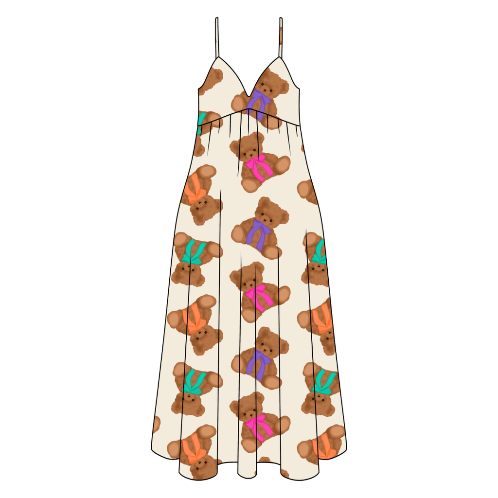 Cuddle Cuties Harper Women's Low Back Dress Bamboo - Pre Order