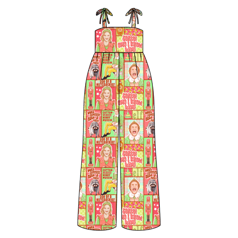 Someone Needs a Hug Rene Shoulder Tie Adult Jumpsuit - Bamboo - Pre Order - Christmas Special