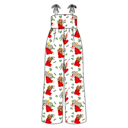 Under the Tree Rene Shoulder Tie Adult Jumpsuit - Bamboo - Pre Order - Christmas Special
