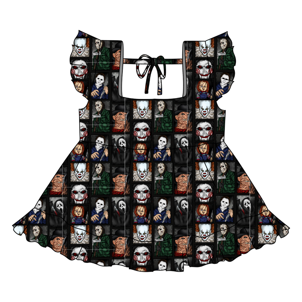 Midnight Society - Sadie Tie Back Ruffle Top - PRE ORDER