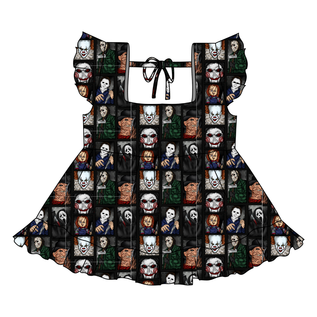 Midnight Society - Sadie Tie Back Ruffle Top - PRE ORDER
