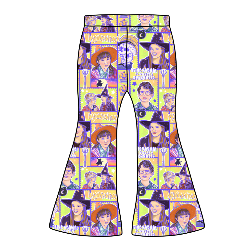 Town Of Halloween Mod Adult Flare Bamboo Pants - Pre Order