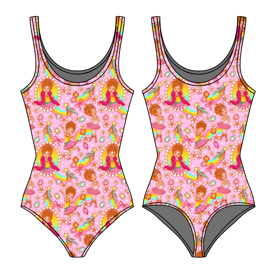 Fancy Schmancy Sapphire Women's Bamboo Leotard - Pre Order