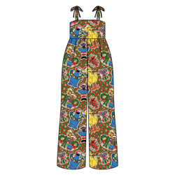 Merry Street Friends Rene Shoulder Tie Adult Jumpsuit - Bamboo - Pre Order - Christmas Special