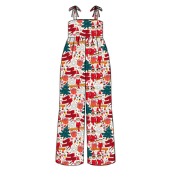 Milk & Mischief Rene Shoulder Tie Adult Jumpsuit - Bamboo - Pre Order - Christmas Special