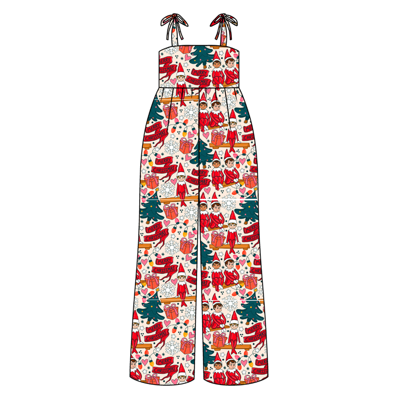 Milk & Mischief Rene Shoulder Tie Adult Jumpsuit - Bamboo - Pre Order - Christmas Special
