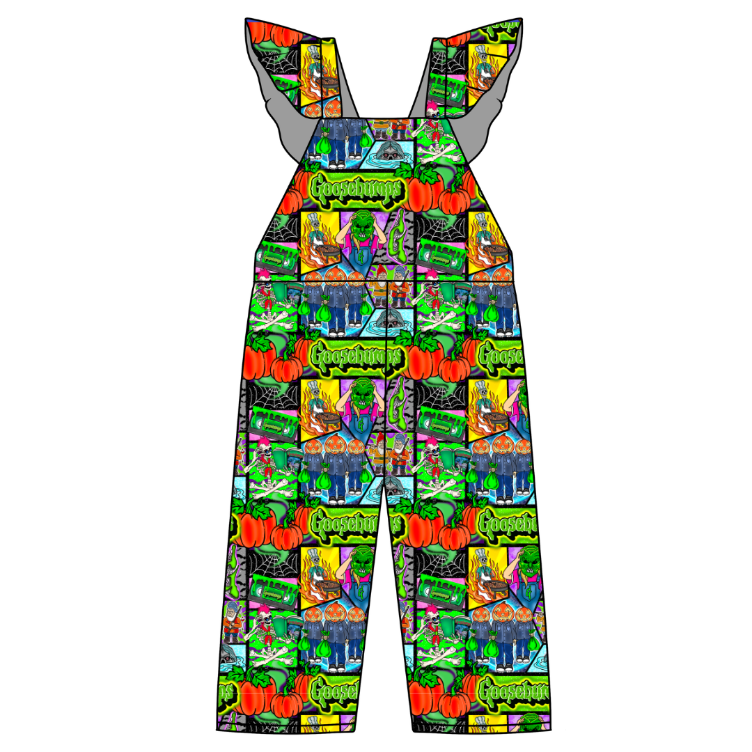 Bedtime Spooks - Daisy Girl's Flutter Jumpsuit Knit - PRE ORDER