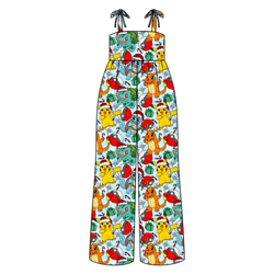 Gotta Catch Christmas Rene Shoulder Tie Adult Jumpsuit - Bamboo - Pre Order - Christmas Special