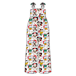 Jolly Holiday Crew Rene Shoulder Tie Adult Jumpsuit - Bamboo - Pre Order - Christmas Special
