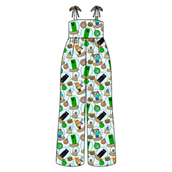 Christmas Crafts Rene Shoulder Tie Adult Jumpsuit - Bamboo - Pre Order - Christmas Special