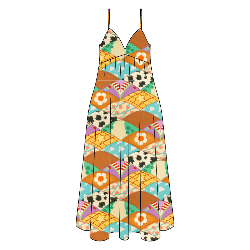 stitched in dreams Harper Women's Low Back Dress Bamboo - Pre Order