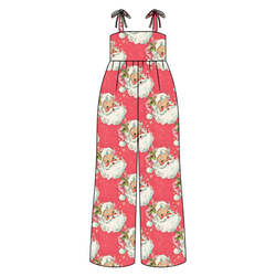 Jingle All the Way Rene Shoulder Tie Adult Jumpsuit - Bamboo - Pre Order - Christmas Special