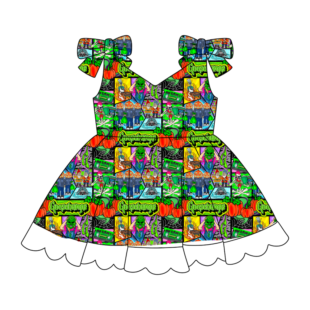 Bedtime Spooks - Zoe Twirl Party Dress - PRE ORDER