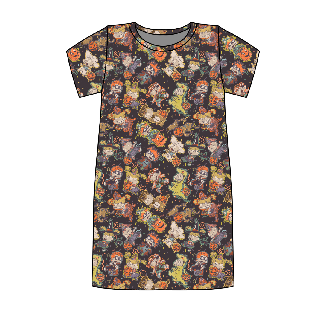 Midnight Mischief Poppy Oversized Sleep Shirt Bamboo - Pre Order