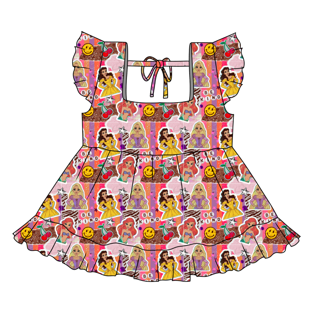 Royal Daydreams Sadie Tie Back Ruffle Top - PRE ORDER