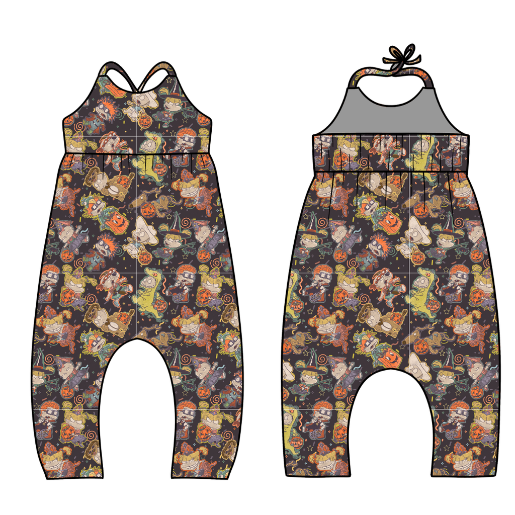 Midnight Mischief- Brielle Halter Jumpsuit Knit - PRE ORDER