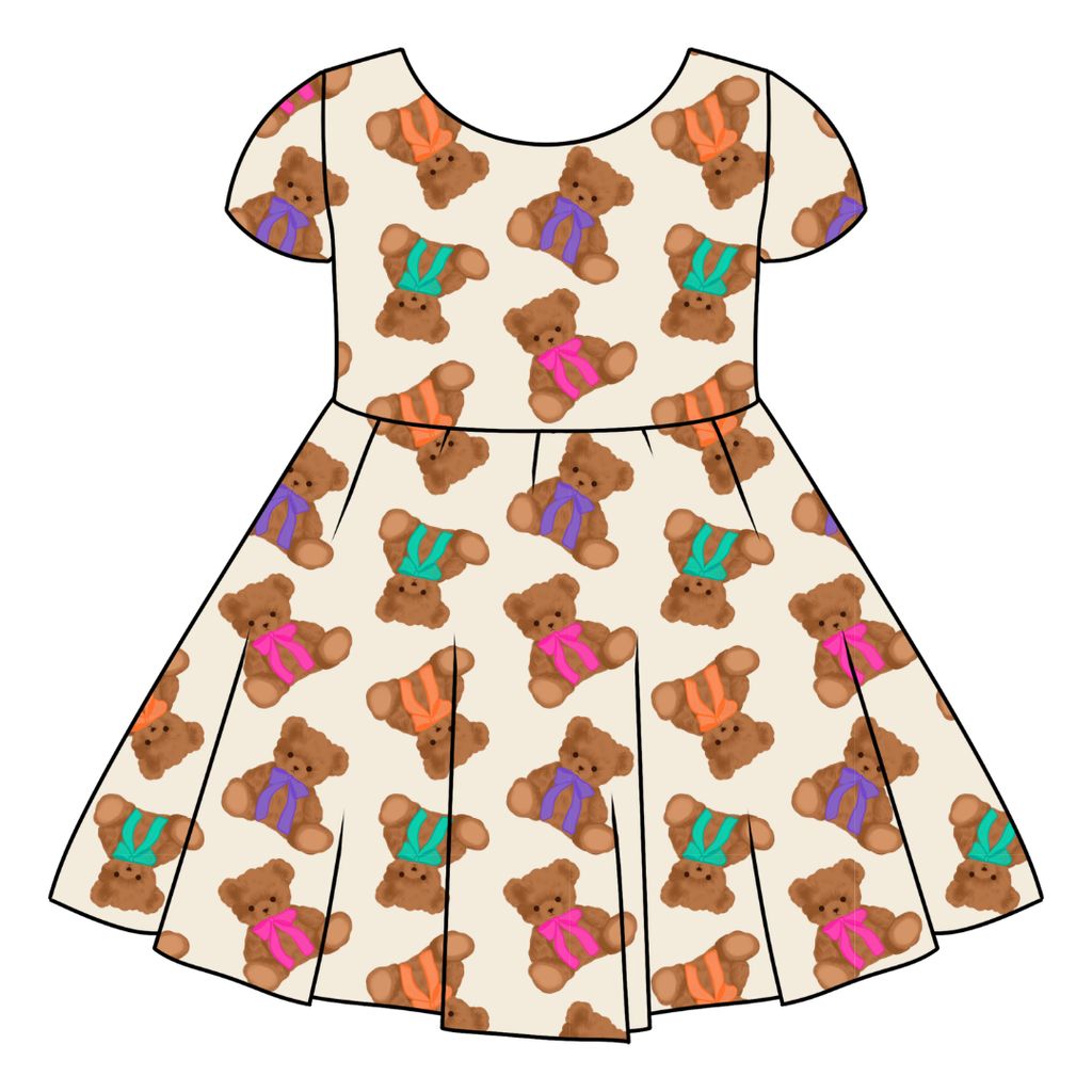 Cuddle Cuties Honey Girl's Twirl Dress Bamboo - PRE ORDER
