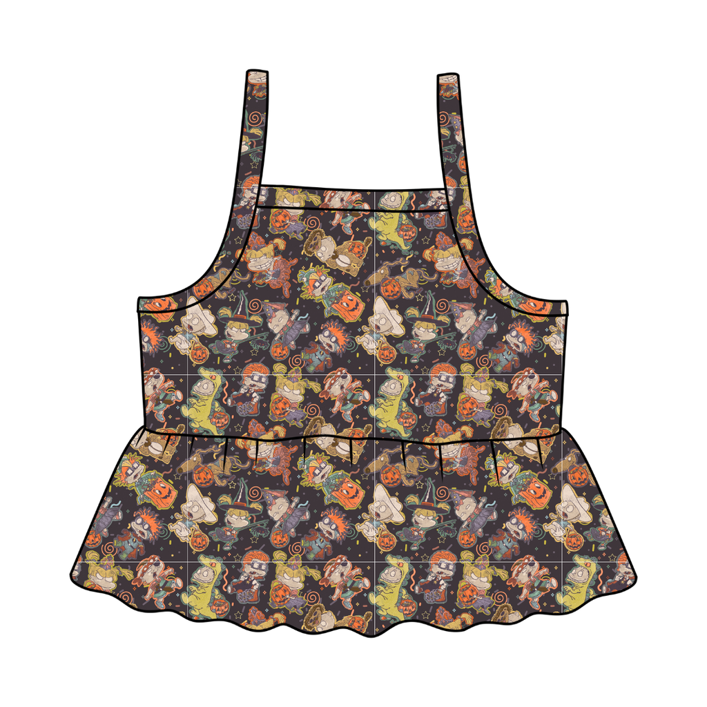 Midnight Mischief - Tootsie Peplum Tank Knit - PRE ORDER