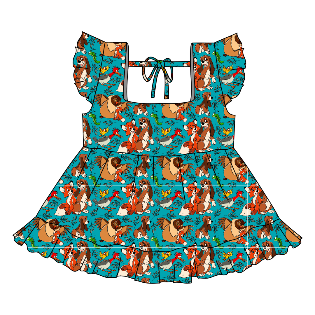 Friends Forever Sadie Tie Back Ruffle Top - PRE ORDER
