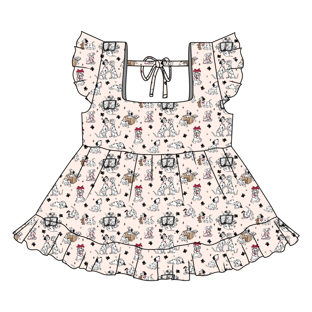 Spots & Daydreams Sadie Tie Back Ruffle Top - PRE ORDER