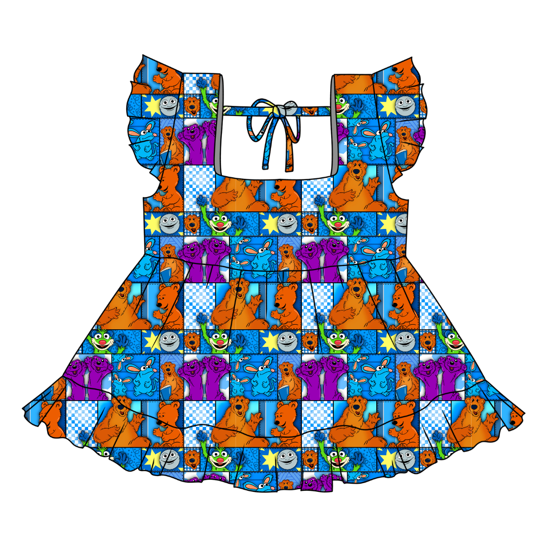 House of Blue Sadie Tie Back Ruffle Top - PRE ORDER