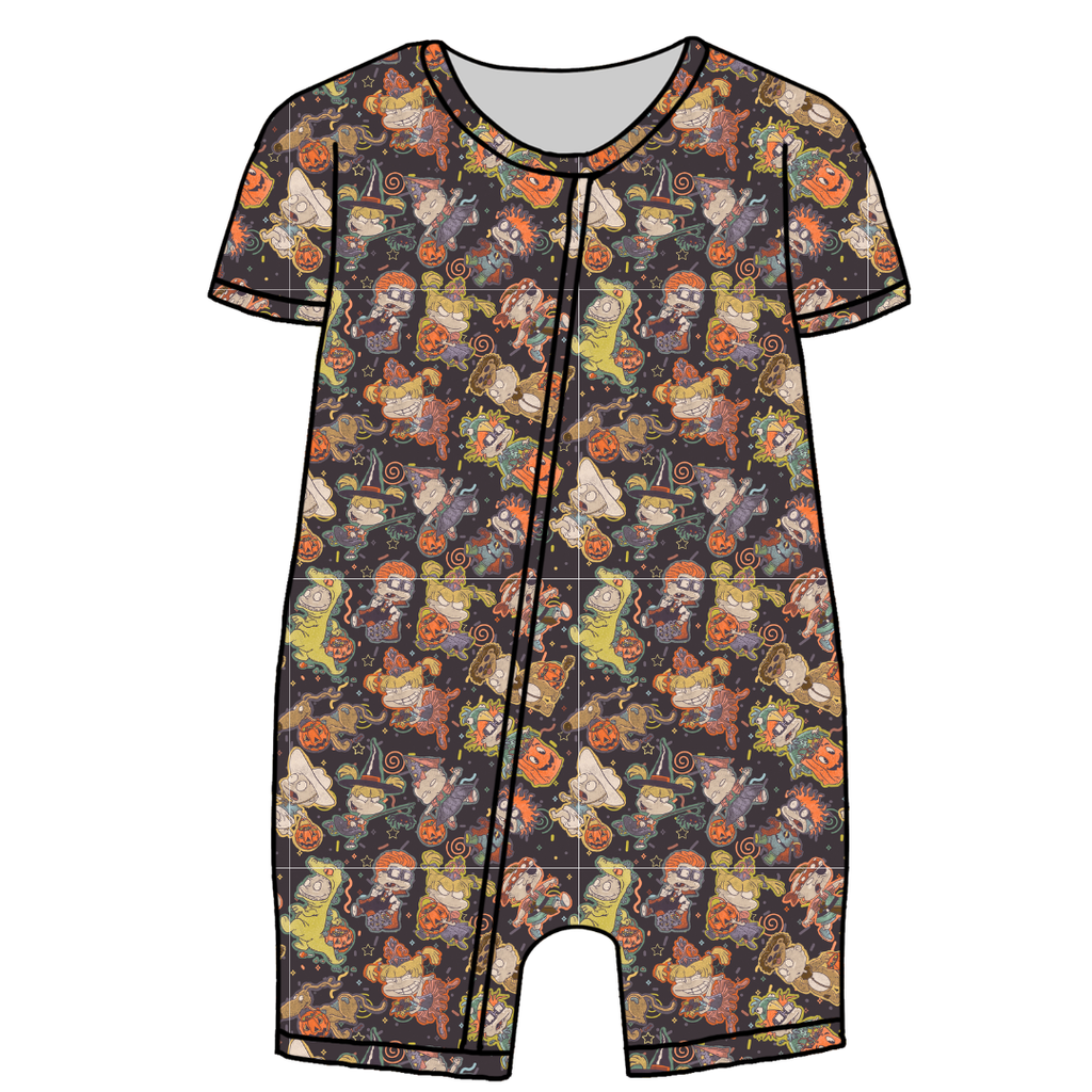 Midnight Mischief Bliss Short Sleeve Zippy Bamboo - PRE ORDER