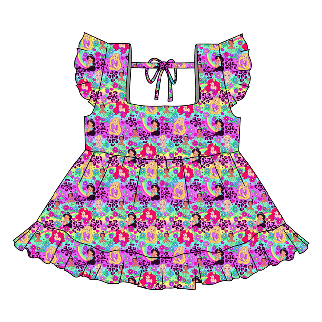 Dream Girl Era Sadie Tie Back Ruffle Top - PRE ORDER